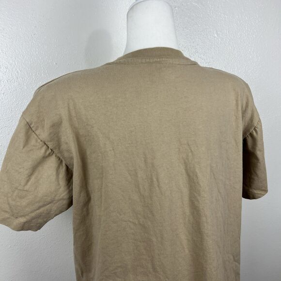Vintage Clodia Dee Shirt Women Medium Brown Gold Cotton Animal Embroidered Tee - Picture 14 of 16